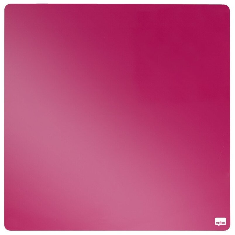 Магнитно-маркерная лаковая доска, розовая, 360x360 мм, Nobo