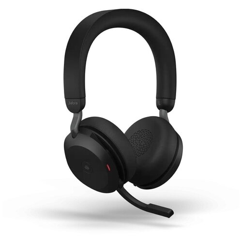 Беспроводные Jabra Evolve2 75 (MS) с микрофоном, usb + адаптер для ПК / Bluetooth (5.2), USB-A / ANC, / наушники / гарнитура / Stereo (27599-999-999)