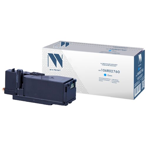 Картридж NV Print 106R02760 для Xerox, 1000 стр, голубой картридж nv print 106r02760 для xerox 1000 стр голубой