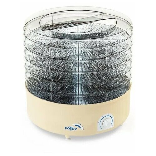 Электросушилка для овощей и фруктов Ротор Дива СШ-002-06 5 прозрачных поддонов белый 657100₽