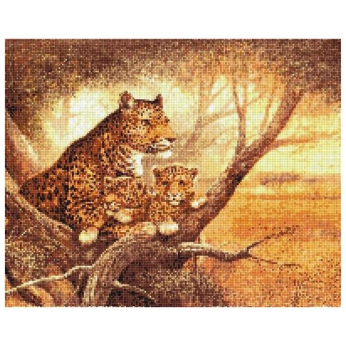 Леопарды 907132 алмазная вышивка hz057 мозаика anya