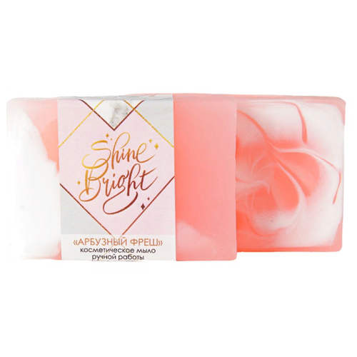 beauty fox мыло кусковое shine bright арбузный фреш арбуз 100 г Beauty Fox Мыло кусковое Shine bright Арбузный фреш арбуз, 100 г