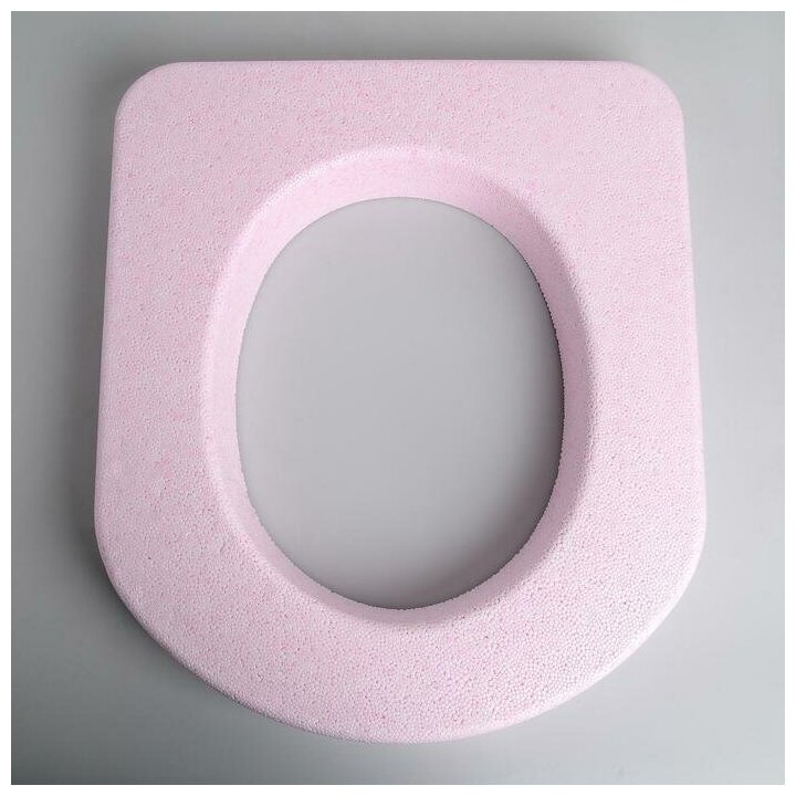 Сиденье для уличного туалета, 44 × 38 см, пенопласт, розовое - фотография № 2