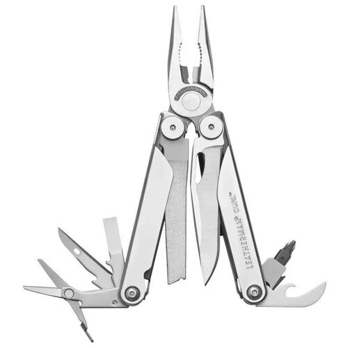 фото Leatherman мультитул curl, 15 инструментов, 10 см steel, чехол нейлон