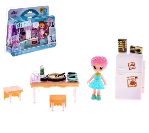 Игровой набор «Кухня Софии»: столовая с набором мебели и аксессуарами