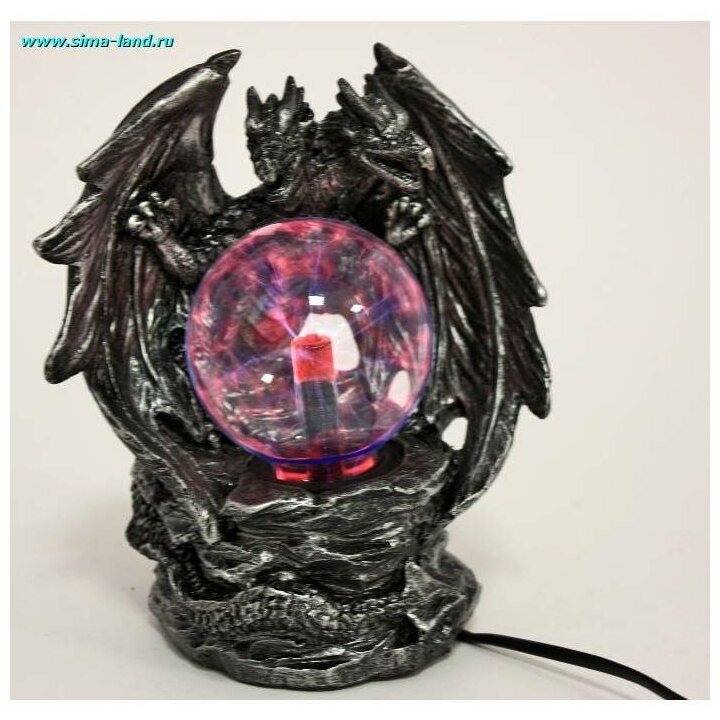 Плазменный шар "Двуглавый дракон" 21*10*12 см - фотография № 9