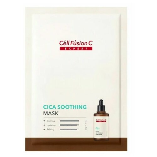 Cell Fusion C Маска Cica Soothing Mask Восстанавливающая Успокаивающая, 1*25г