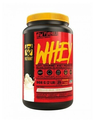 Протеин Mutant Whey (банка 908 г) ванильное мороженное