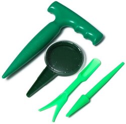 Greengo Набор, 4 предмета: конус - 2 шт., сеялка, пикировщик, пластик, Greengo