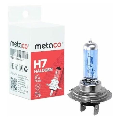 Лампа галогеновая H7 12V 55W PX26D METACO 9510-H7-100