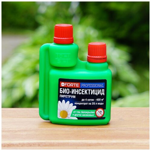 Биоинсектицид от насекомых бона форте Пиретрум, Спрей-концентрат от вредителей на основе вытяжки из далматской ромашки, 100мл