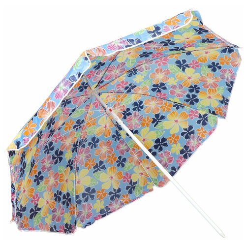 Зонт пляжный 200 см, с наклоном, 8 спиц, высота 110 см, металл