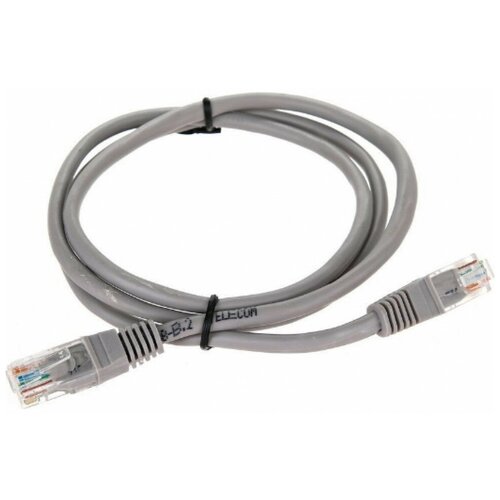Литой патчкорд Telecom UTP, категория 5е, 1,0м, серый NA102--1M 16170794