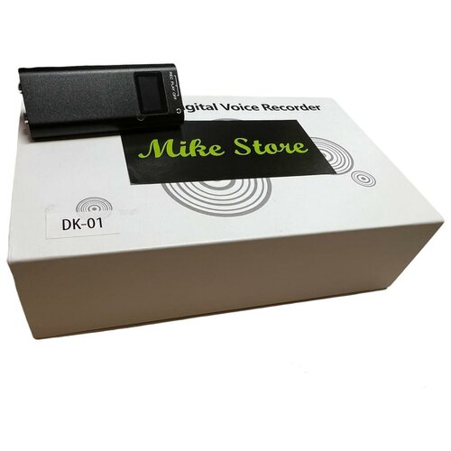 Цифровой мини диктофон Mike Store DK-01 - 8 Gb встроеной памяти/25 часов записи/датчик звука/дисплей/клипса на одежду.