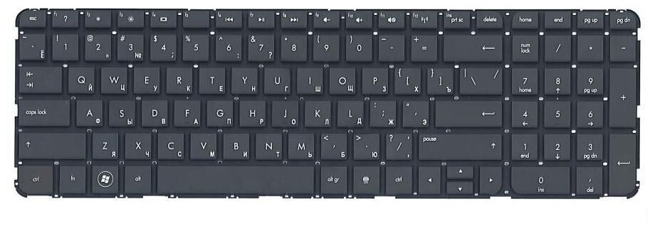 Клавиатура keyboard 639396-251 для ноутбука HP Pavilion DV7-7000er DV7-7001er DV7-7001sr DV7-7002er черная