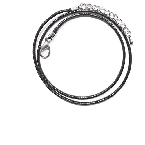 фото Гайтан шнурок для подвески 45 см. серебрение celine bijou