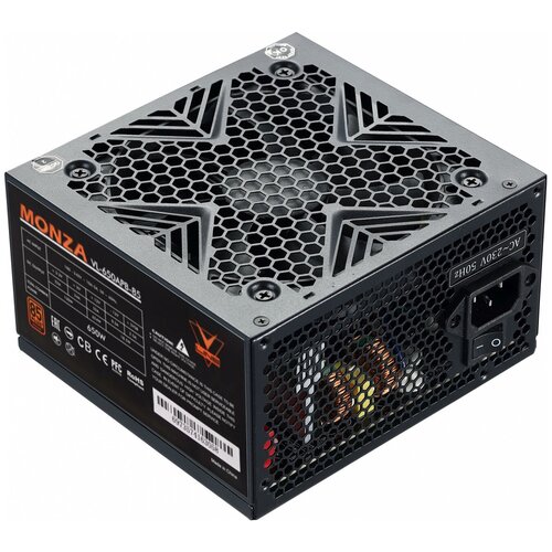 Блок питания Formula ATX 650W MONZA VL-650APB-85 80+ bronze (24+4+4pin) APFC 120mm fan 7xSATA RTL