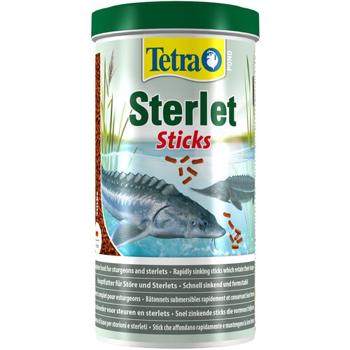 Корм для осетровых и стерляди Tetra Pond Sterlet Sticks, 1л корм tetra koi sticks основной для кои палочки 10 л