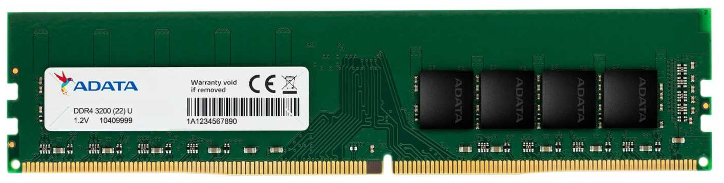 Оперативная память ADATA 8 ГБ DDR4 3200 МГц DIMM CL22 AD4U32008G22-SGN