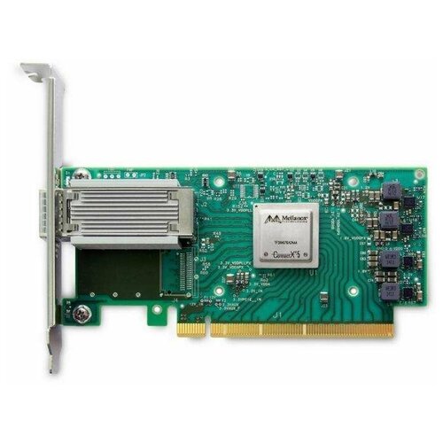 Адаптер Mellanox ConnectX-5 EN network interface card, 100GbE single-port QSFP28, PCIe3.0 x16, tall bracket, 1 year сетевая карта connectx® 5 en network interface card 100gbe dual port qsfp28 pcie3 0 x16 tall bracket rohs r6 mcx516a ccat