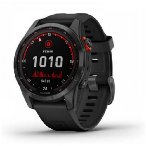 Умные часы Garmin Fenix 7S Solar, черный