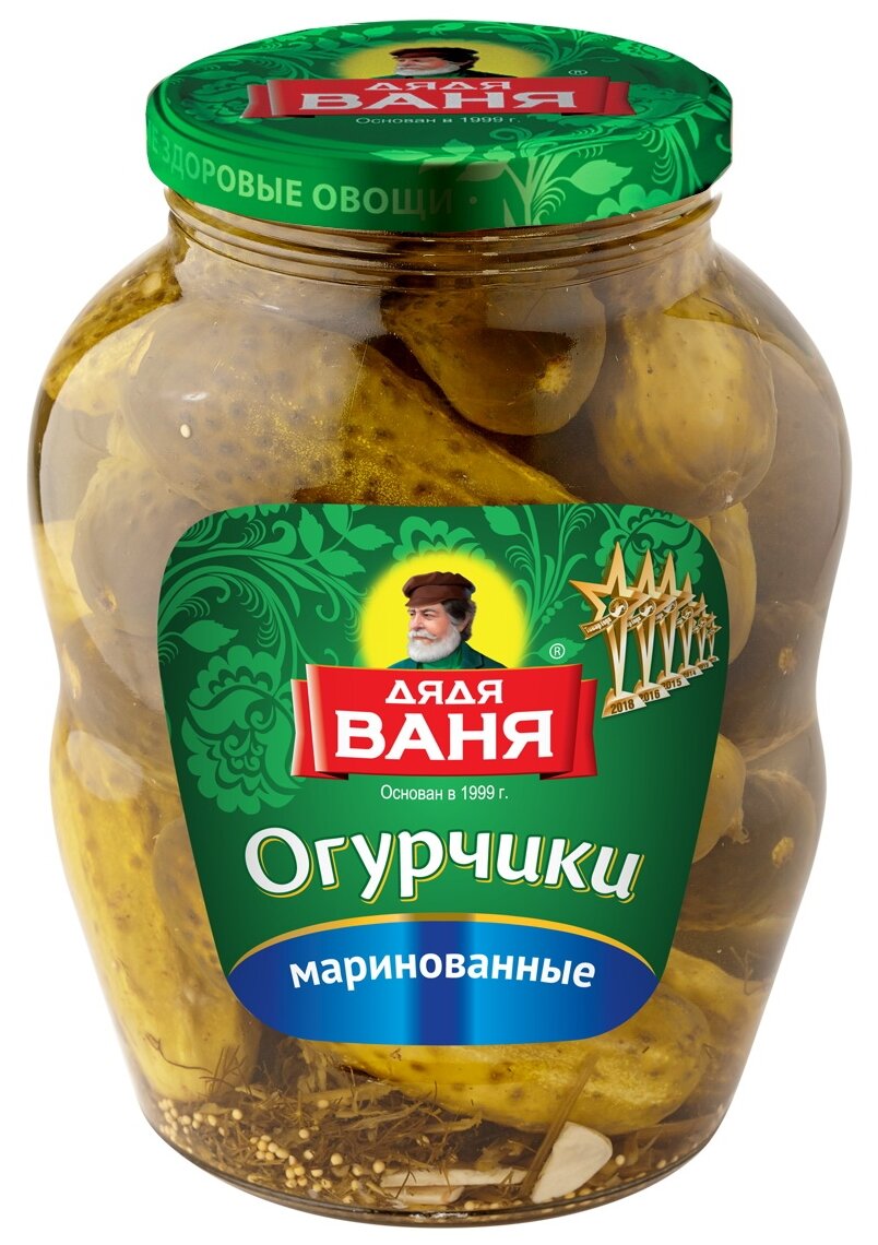 Огурчики маринованные Дядя Ваня, 1.8 кг