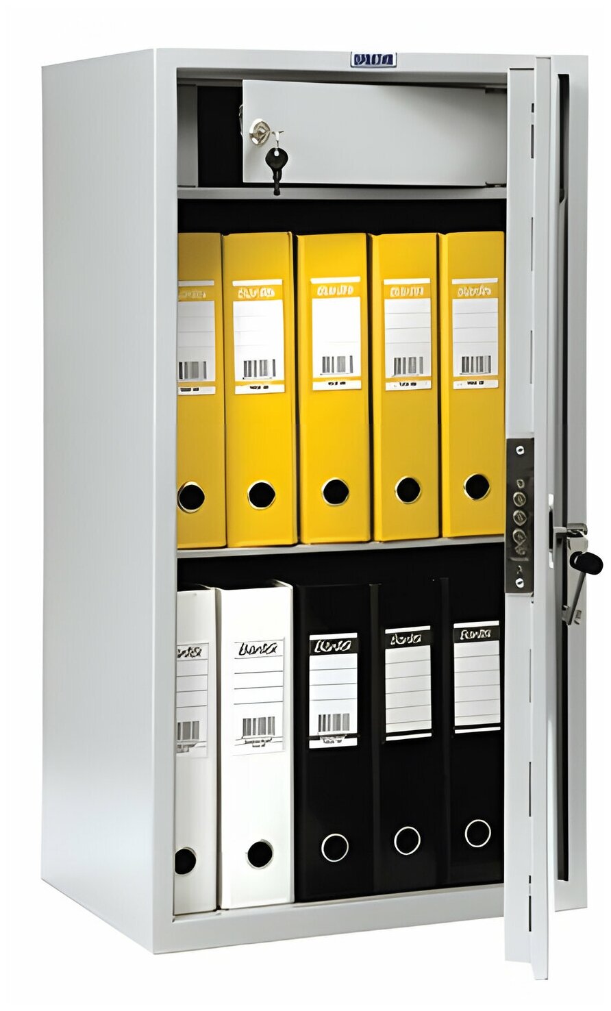 Шкаф металлический для документов AIKO "SL- 87Т" светло-серый, 870х460х340 мм, 21 кг, SL-87Т - 1 шт.
