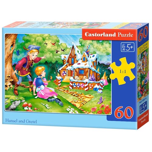 пазл castorland b 066094 пряничный домик 60 деталей Пазл Castorland 60 деталей: Пряничный домик