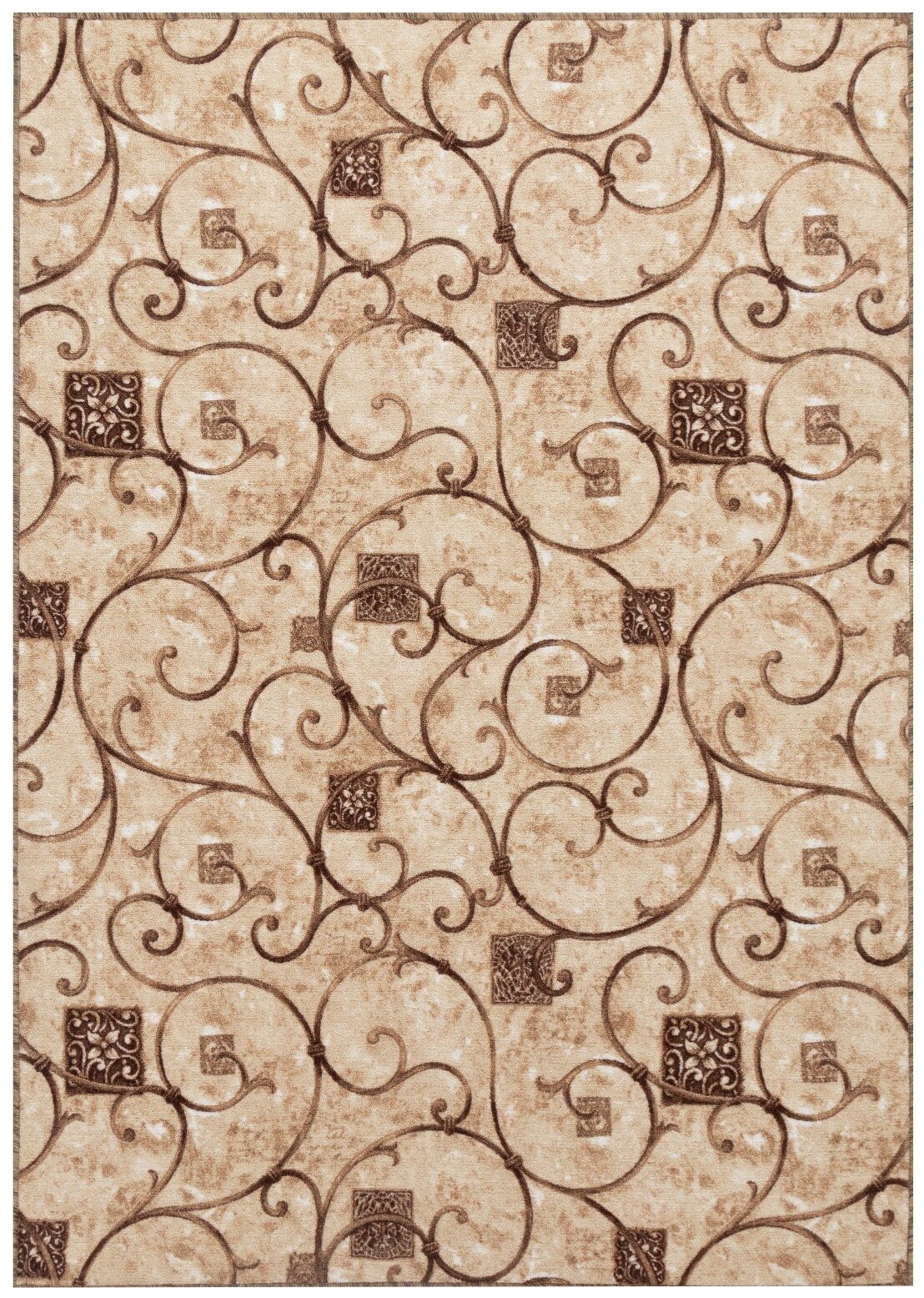 Ковер Витебские ковры p1609/a2p/103, коричневый, 4 х 2 м - фотография № 1