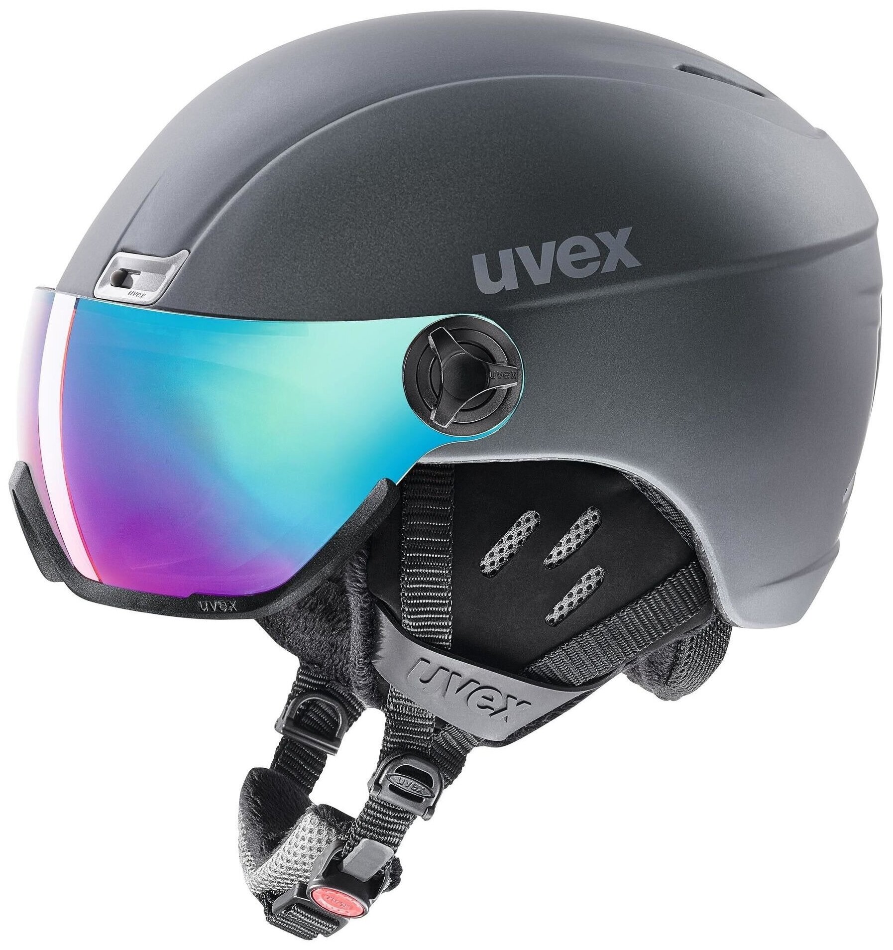Шлем UVEX 2022-23 Hlmt 400 visor style uvex titanium mt Titanium Mt (см:58-61)