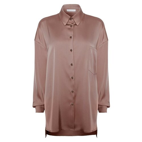 Рубашка SENOCHKINA, мокко, one size