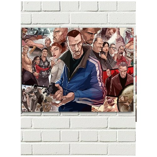 Картина по номерам игра GTA IV (Нико Беллик) - 8593 Г 30x40