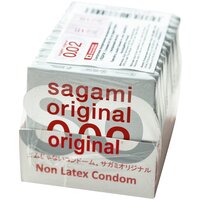 Набор полиуретановых презервативов Sagami Original 002 SET 12 шт. + Подарок