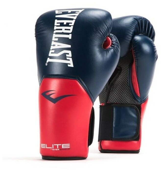 Перчатки тренировочные Everlast Elite ProStyle 8oz синие/красные