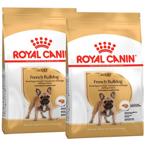ROYAL CANIN FRENCH BULLDOG ADULT для взрослых собак французский бульдог (9 + 9 кг) корм для собак royal canin bulldog adult 24 для породы бульдог 3 кг