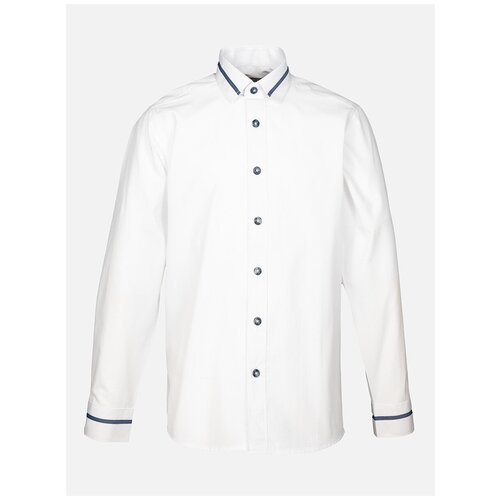 Школьная рубашка Tsarevich, размер 152-158, белый школьная рубашка tsarevich размер 152 158 белый