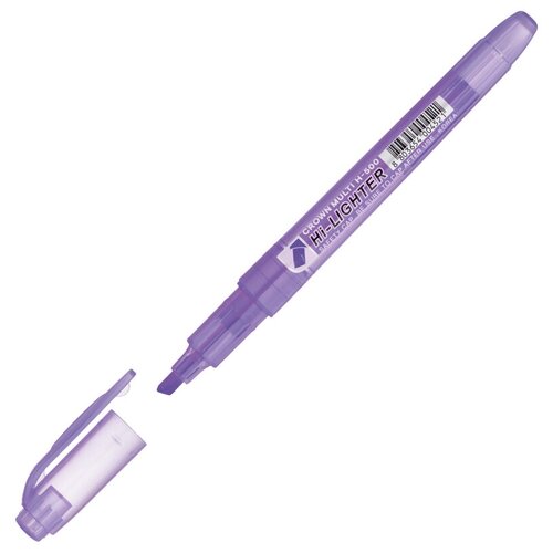 Текстовыделитель Crown "Multi Hi-Lighter" фиолетовый, 1-4мм, цена за штуку, 207933