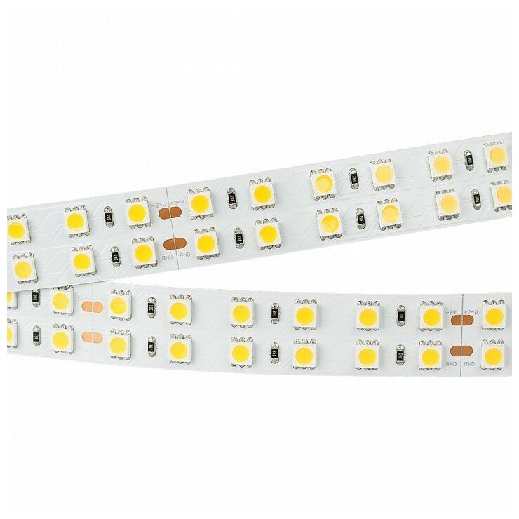 Лента светодиодная Arlight RT 2-5000 24V Warm2700 2x2 (5060, 720 LED, LUX) 012443(1) - фотография № 8