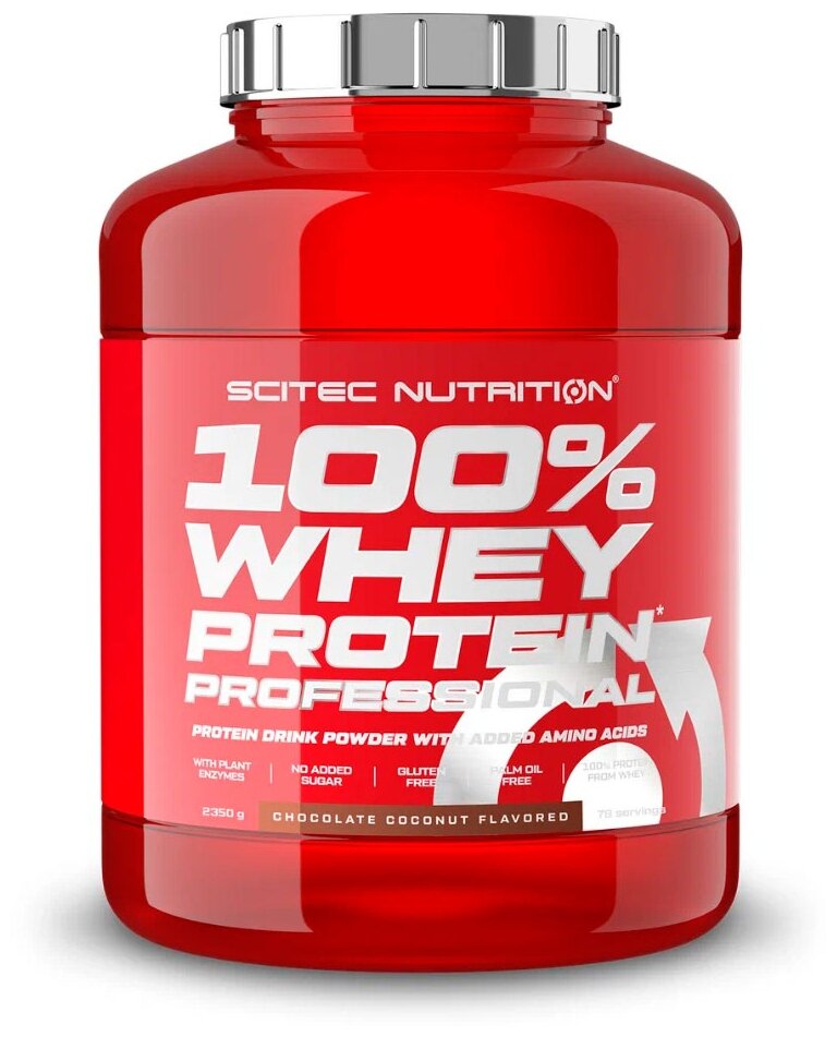 Scitec Nutrition 100% Whey Protein Professional 2350 гр., шоколад-кокос