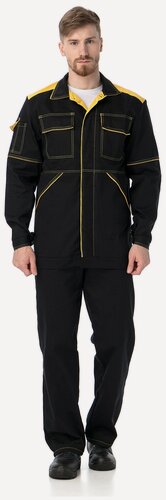 Изображение товара Костюм рабочий мужской "Инженер - 5" черный (размер 48-50, рост 158-164)
