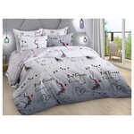 Комплект постельного белья бязь Жирафы 1,5-спальный Миланика - изображение