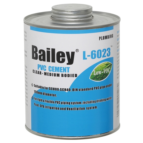 Клей для труб ПВХ Bailey L-6023 473 мл клей l 6023 473ml bailey для пвх труб