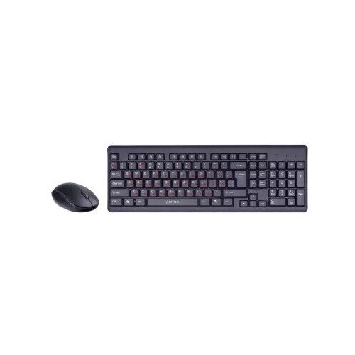 комплект клавиатура мышь perfeo bluetooth pf a4499 черный Perfeo беспров. набор TEAM, USB: клав-ра 102 кн. + оптич. мышь 3 кн, 1000 DPI[PF_A4785]