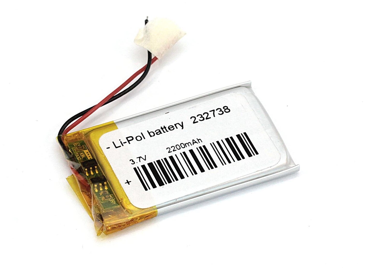 Аккумулятор Li-Pol (батарея) 2.3*27*38мм 2pin 3.7V/220mAh