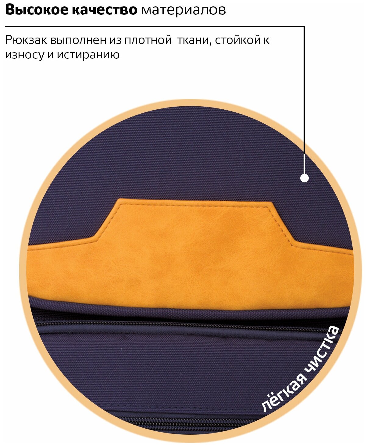 Рюкзак ручка для переноски BRAUBERG Бронкс 27 л синий - фото №16