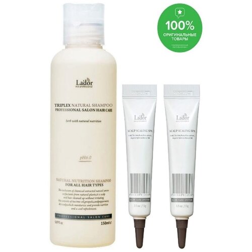 Lador / Triplex Natural Shampoo & Scalp Clinic lador triplex natural shampoo