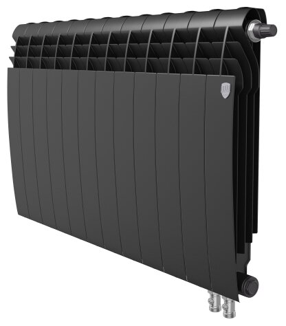 Радиатор Royal Thermo BiLiner 500 /Noir Sable VR - 12 секц. - фотография № 1