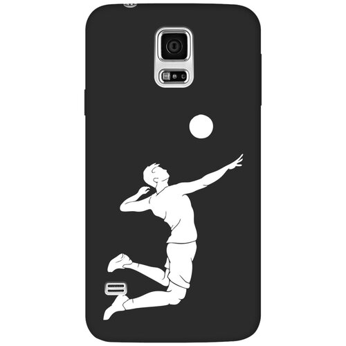 Матовый чехол Volleyball W для Samsung Galaxy S5 / Самсунг С5 с 3D эффектом черный матовый чехол kickboxing w для samsung galaxy s5 самсунг с5 с 3d эффектом черный