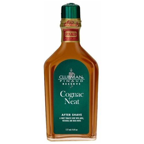 Clubman Reserve Cognac Neat After Shave Lotion Лосьон после бритья, 177 мл clubman лосьон после бритья reserve cognac neat after shave lotion 177 мл