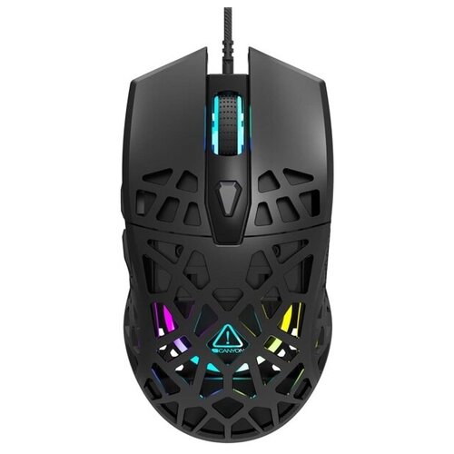 мышь проводная canyon eclector 3200dpi usb черный cnd sgm03rgb Игровая проводная мышь Canyon CND-SGM20B, черный